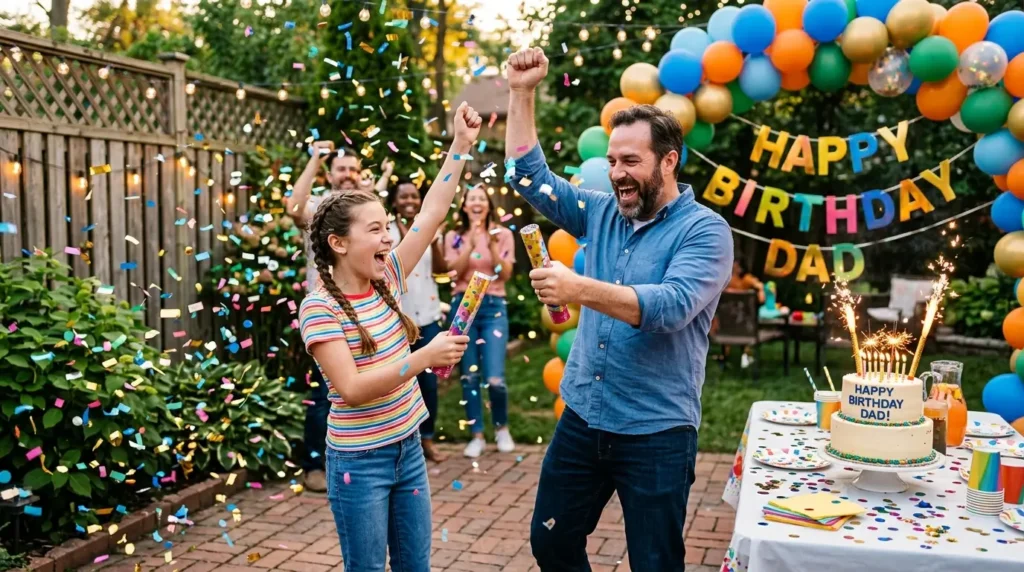 Celebration Birthday Wishes for Dad from Daughter