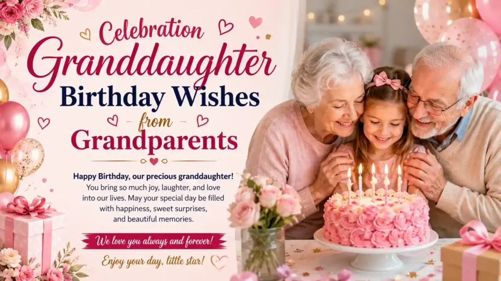 Celebration Granddaughter Birthday Wishes from Grandparents