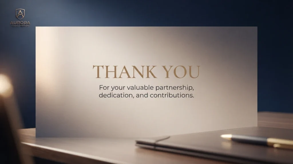 Professional Thank You Messages for Appreciation