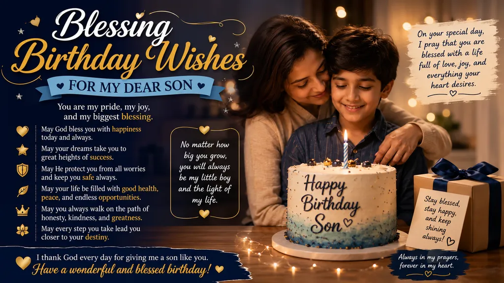 Blessing Birthday Wishes for Son