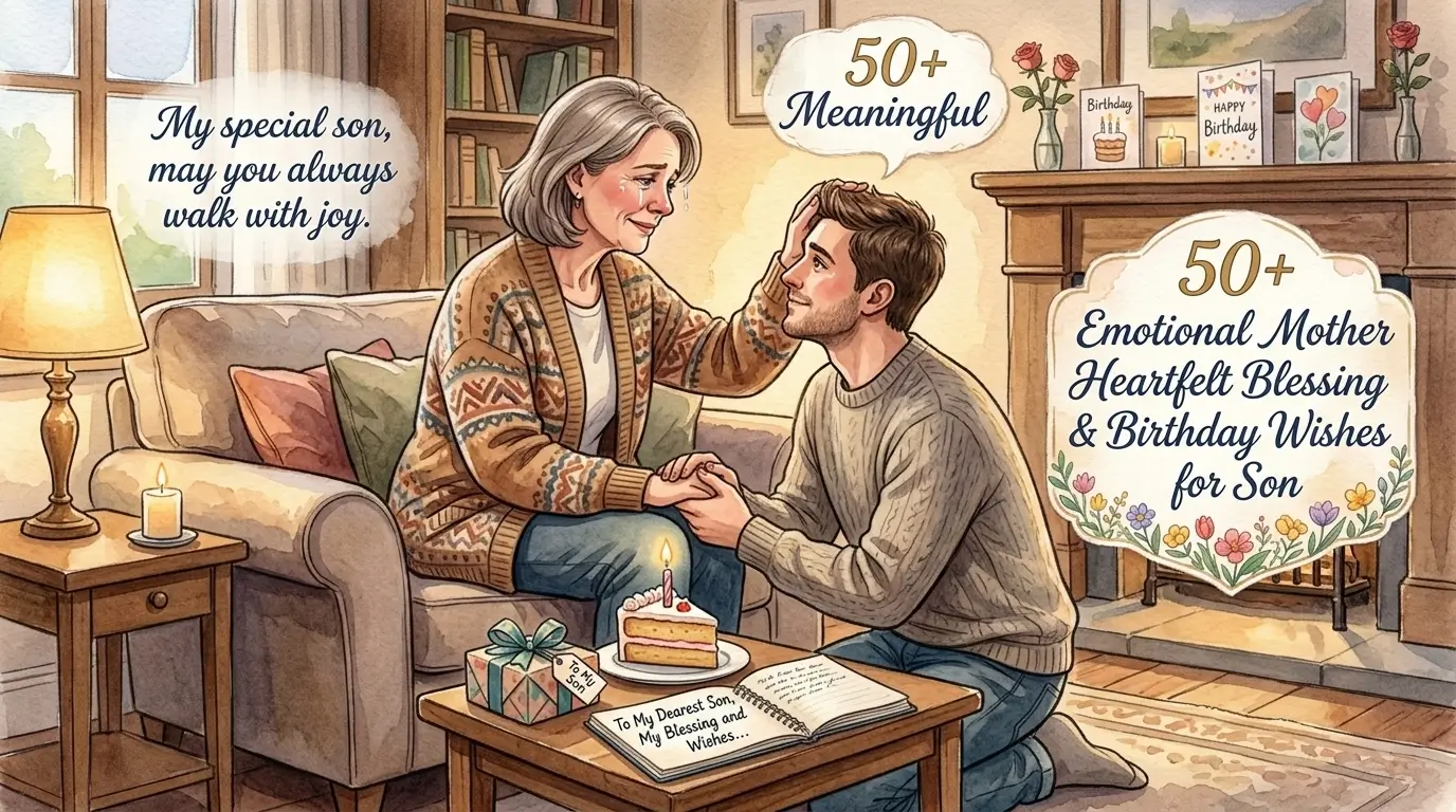 mother heartfelt blessing birthday wishes for son